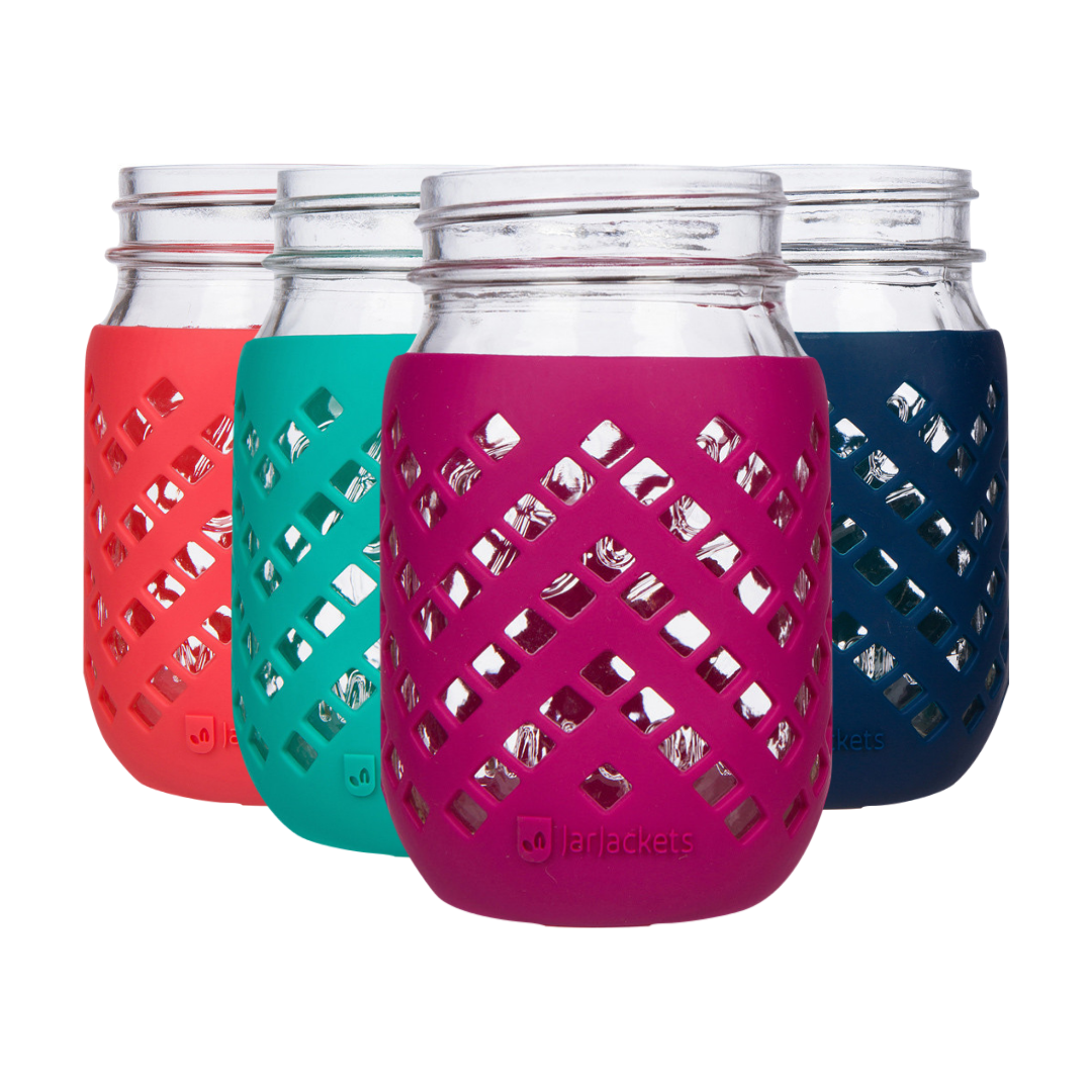 16oz silicone mason jar sleeves