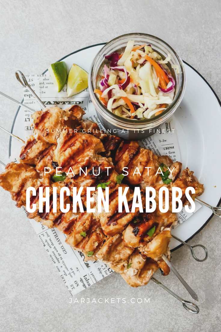 Peanut Satay Chicken Kebabs