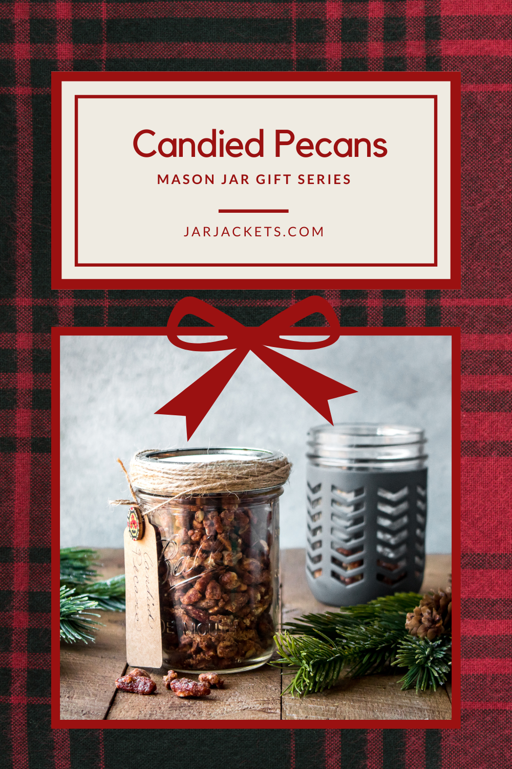 Mason jar gift - candied pecans