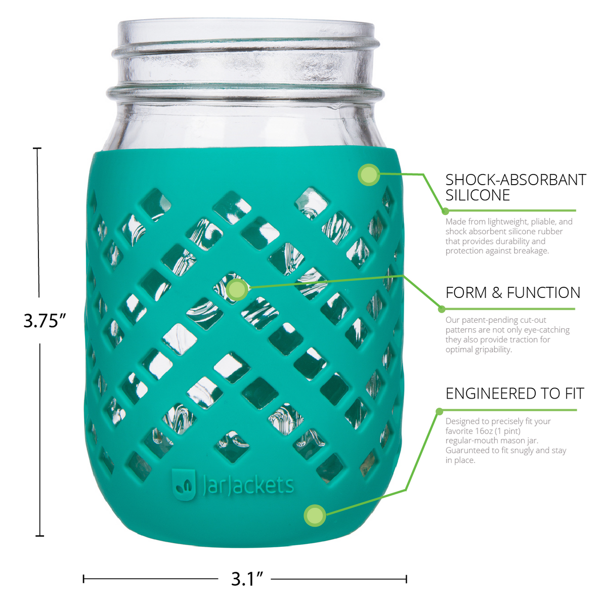 glass mason jar cover for 16oz 1 pint