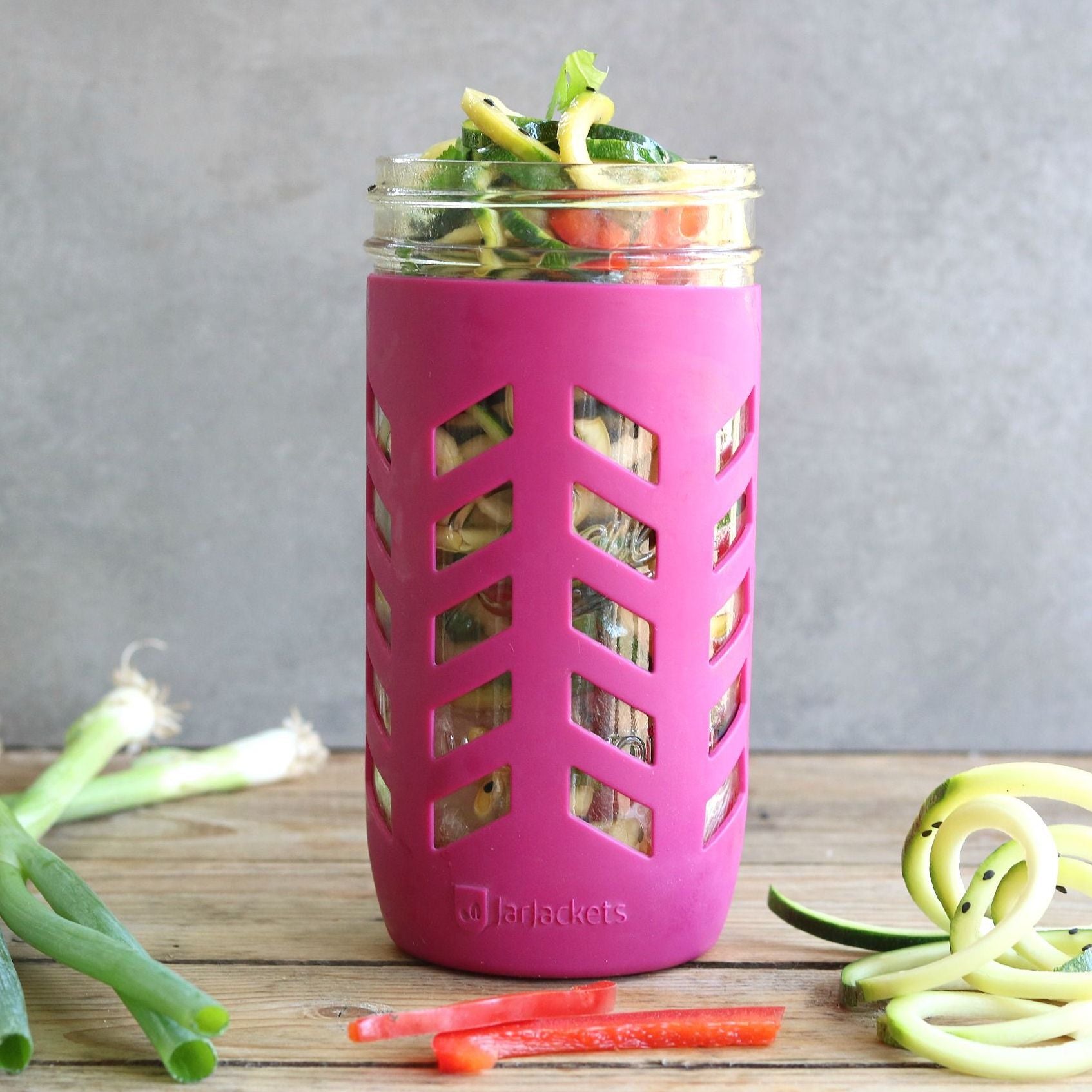 Colorful silicone covers for 24oz mason jars