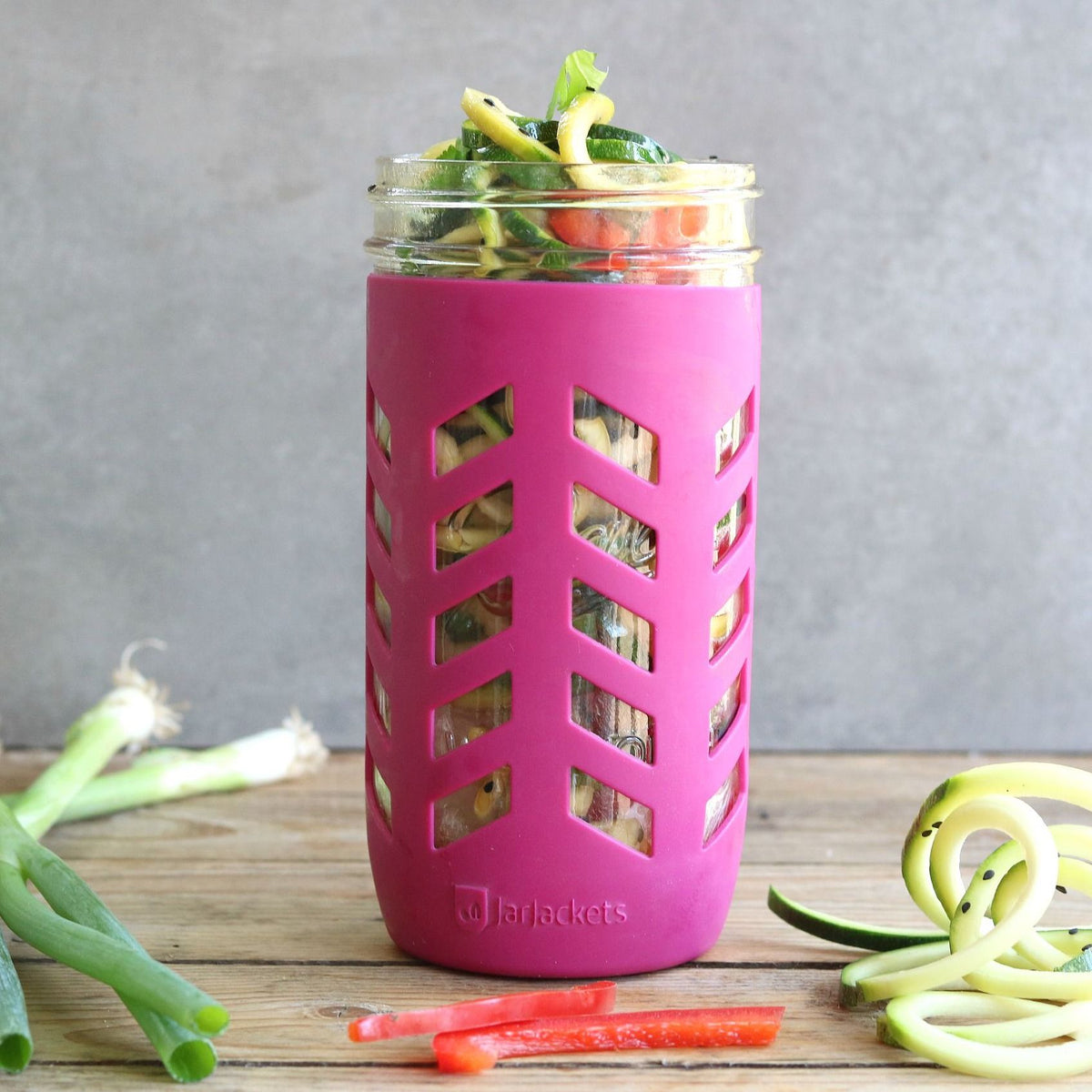 Colorful silicone covers for 24oz mason jars
