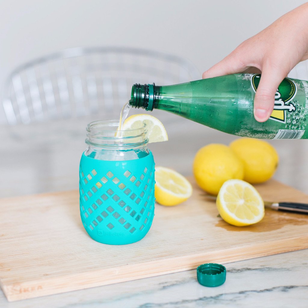 insulate glass mason jar 16oz